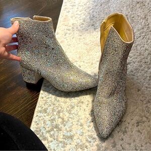 Betsey Johnson Cady Rhinestones Booties